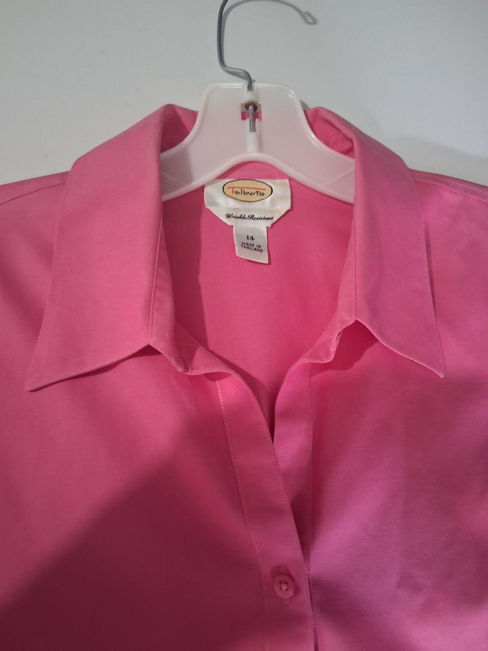 Talbots Bright Pink Button-Up Dress Shirt - Picture 2 of 2